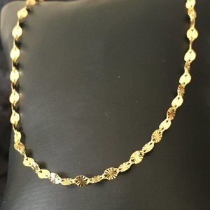 Elegant 18k gold over silver necklace